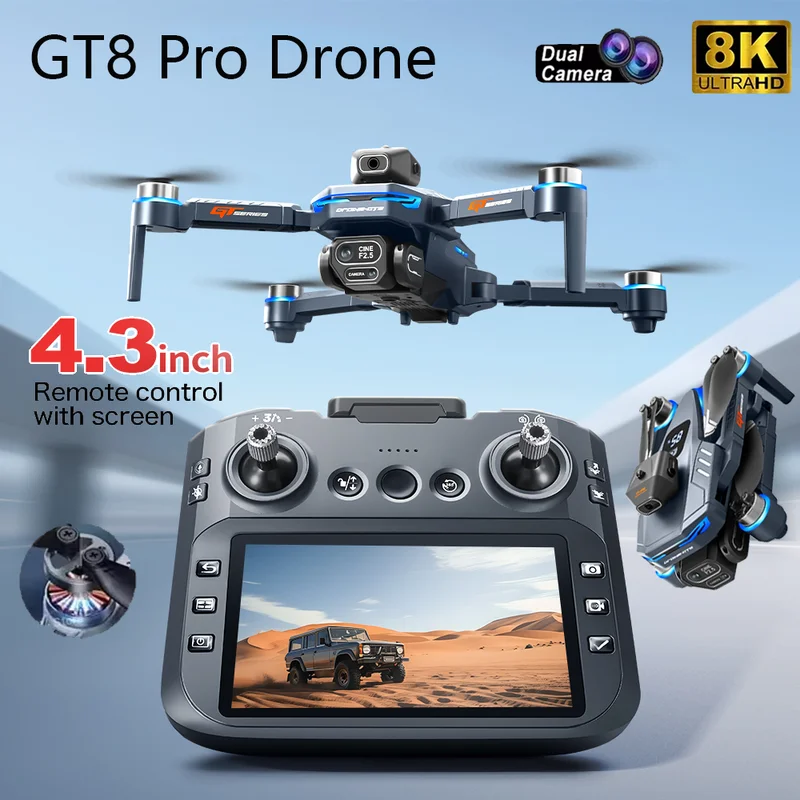 Drone Kit Professional - 2026 New GT8 Drone GPS 8K