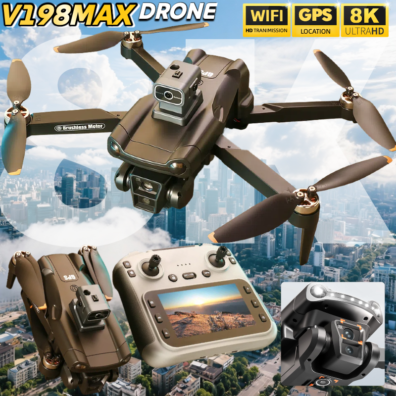 NEW for Genuine V198 MAX Drone - Drone Kit Long Range recension och pris