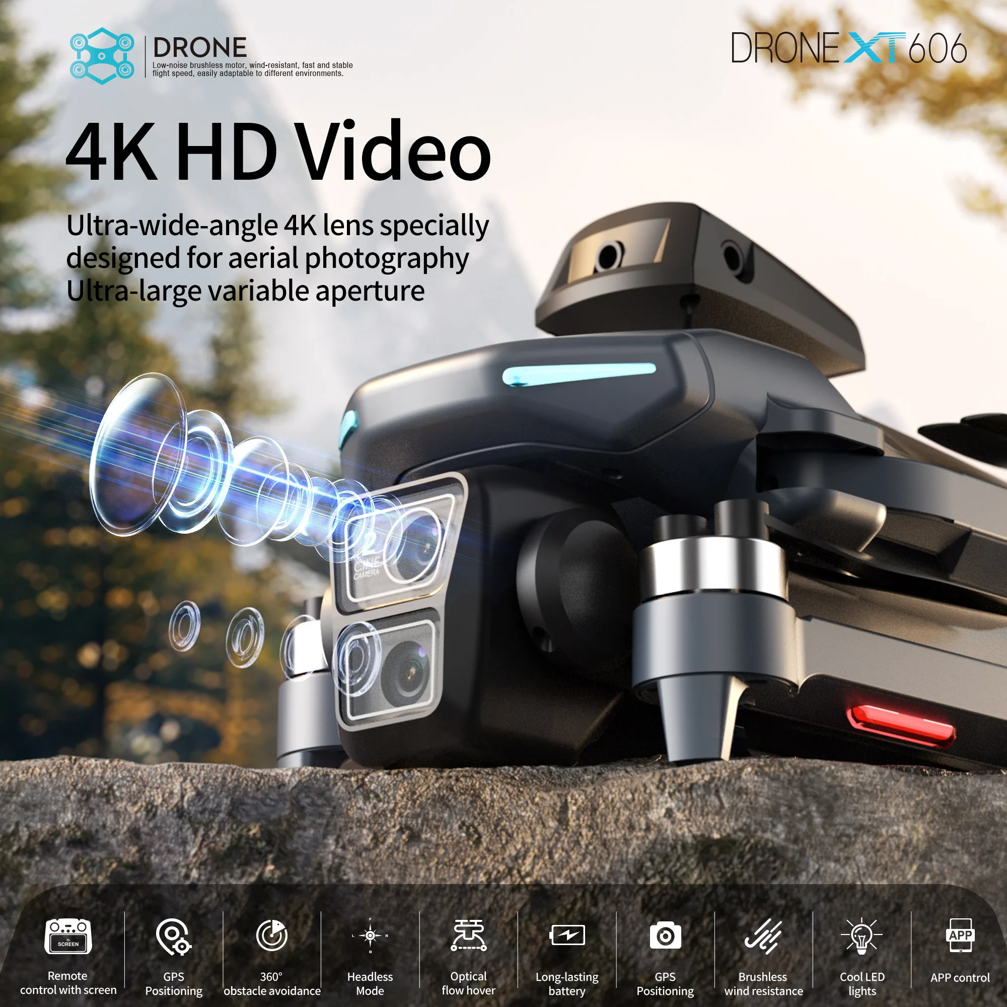 Lenovo XT606 Drone Professiona - Drone Kit Long Range recension och pris