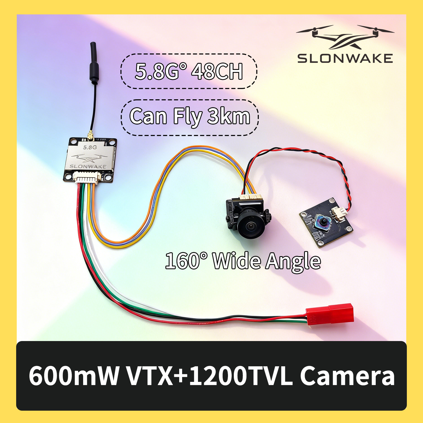 SLONWAKE 5.8G 600mW 7-24V FPV  - Drone Kit Fpv recension och pris