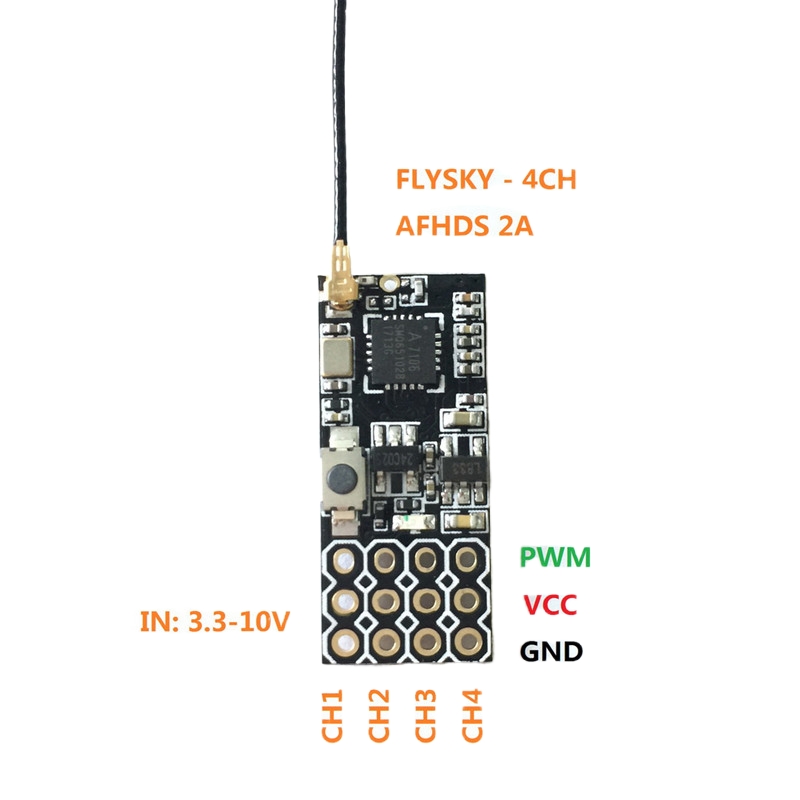 Flysky FS2A Mini Receiver 4CH  - Drone Kit Long Range recension och pris