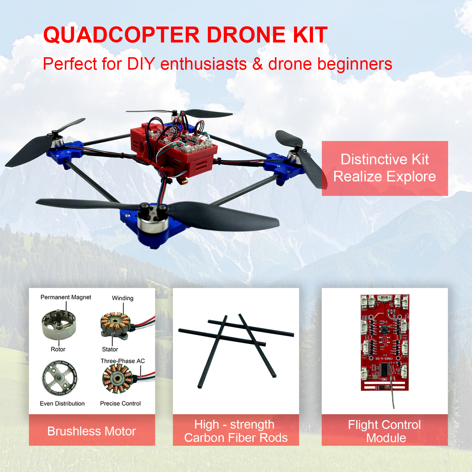 Drone Quadcopter DIY Kit Uniqu - Drone Kit Build Yourself recension och pris