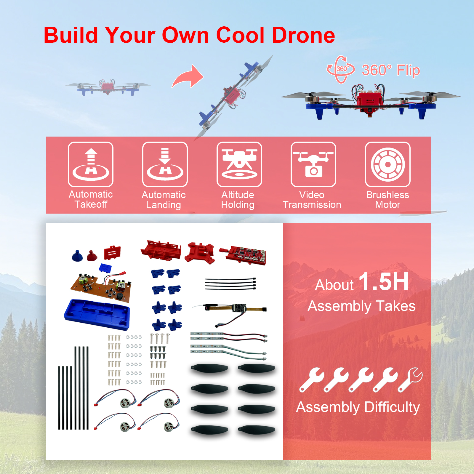 Drone Quadcopter DIY Kit Uniqu - Drone Kit Build Yourself recension och pris