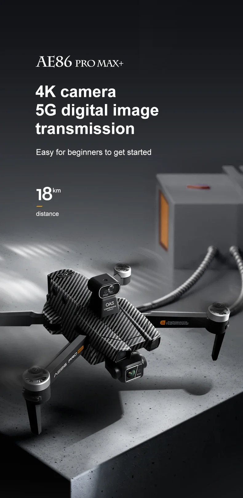 High end AE86drone with camera - Drone Kit Long Range recension och pris