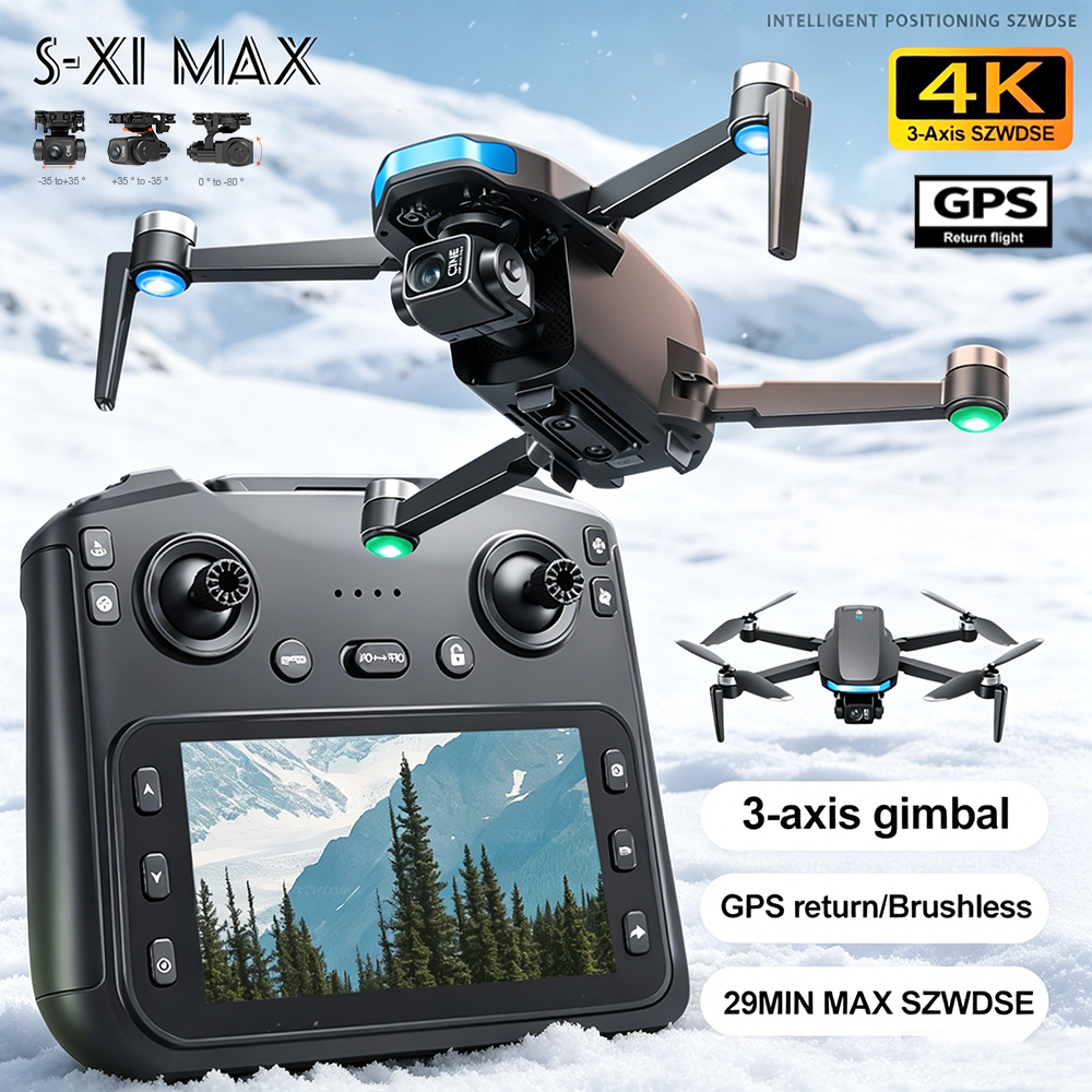 New S-X1 MAX Drone GPS 8K Prof - Drone Kit Professional recension och pris